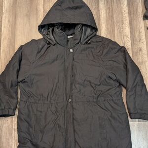 Men's Winter Warm Jacket Weather Stoppers Black Color Size 2XL